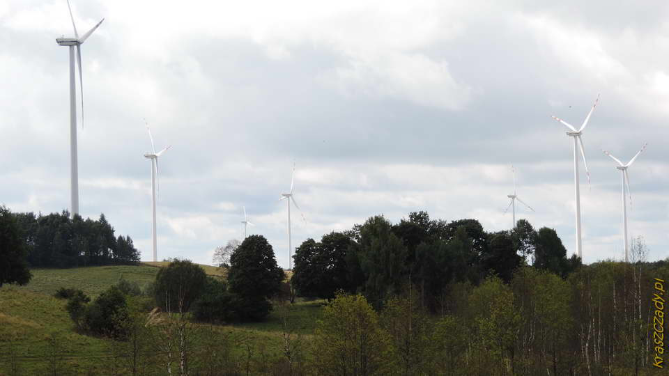 elektrownie wiatrowe koło Gołdapi